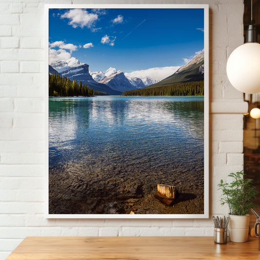 Maligne Lake Wall Art Set - Canadian Rockies & Pines