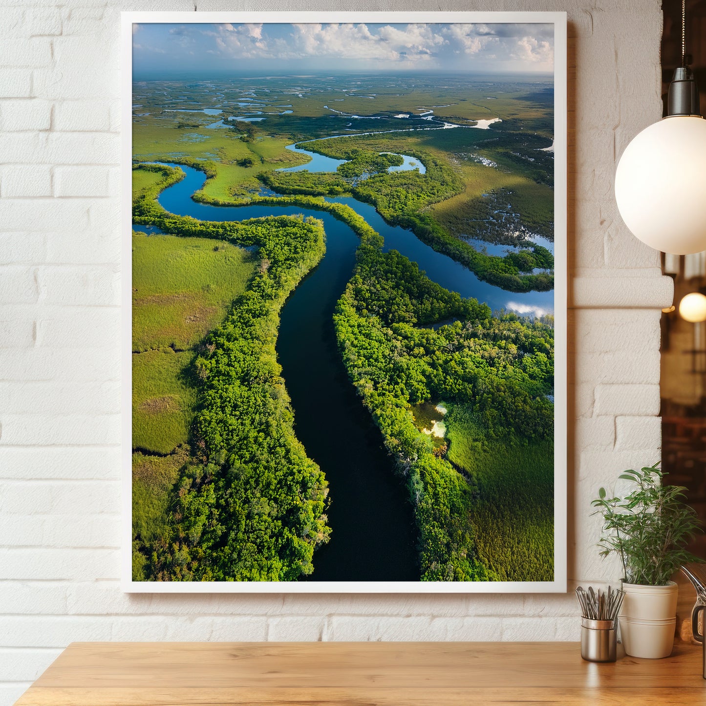 Everglades Aerial Wall Art Set - Wetlands & River Meanders