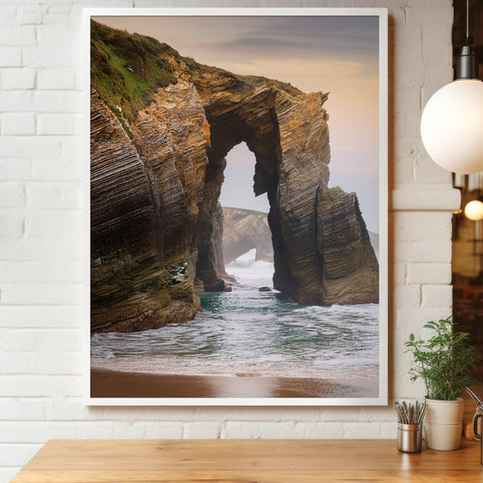 Cathedrals Beach Wall Art Set - Galicia Rock Arch Prints