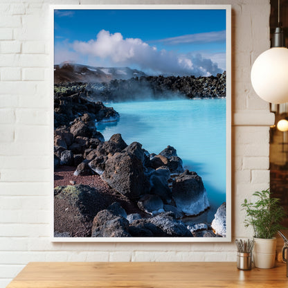 Iceland Blue Lagoon Wall Art Set - Turquoise Hot Springs
