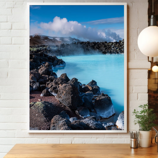 Iceland Blue Lagoon Wall Art Set - Turquoise Hot Springs