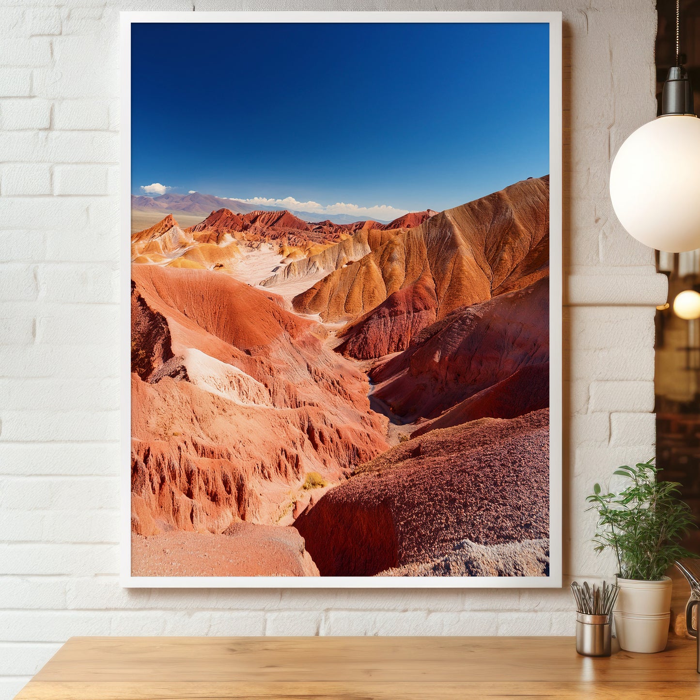 Zestaw dekoracji ściennych „Atakama Painted Hills” – Czerwone Niebo Badlands
