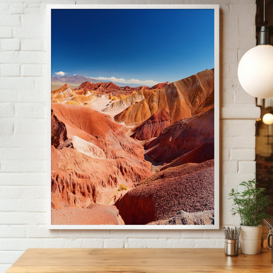Atacama Painted Hills Wall Art Set - Red Badlands Skies